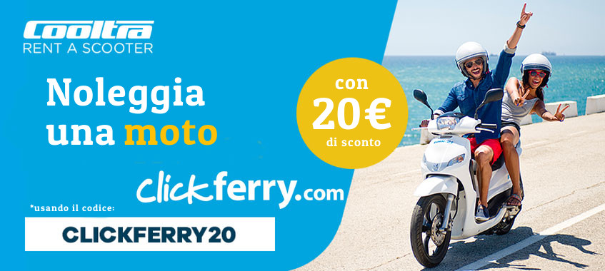 Immagine di Esclusivo Clickferry: sconto di 20 € nel noleggio di moto